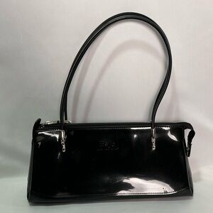 Bejo Uptown Shiny Glossy Black Shoulder Bag Medium Y2K